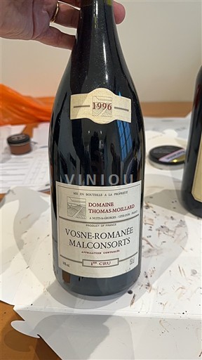 Rượu vang Rouge sec Domaine Thomas-Moillard 1996 Pháp Bourgogne Không được chỉ định AOC Premier Cru