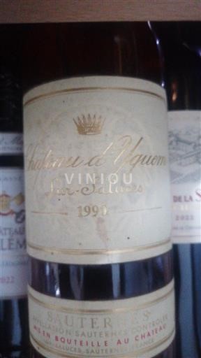 Burdeos Sauternes Grand Cru Château Yquem 1990