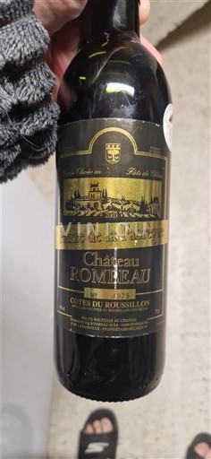Verërat Rouge sec Cuvée de la Fabregue Château Rombeau 2004 Francë Ruzijon Kodat-e-Rusijon AOC
