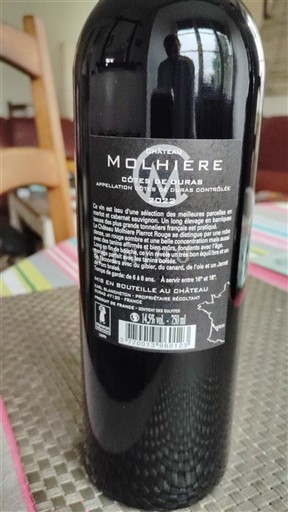 Jugperëndim Côtes-de-duras Château Molière Jo Viti