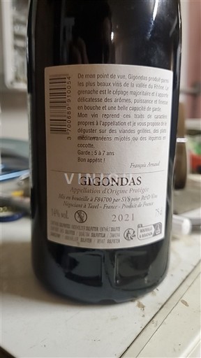 Lugina e Ronës Gigondas SAS Prat-Rou Vié 2021