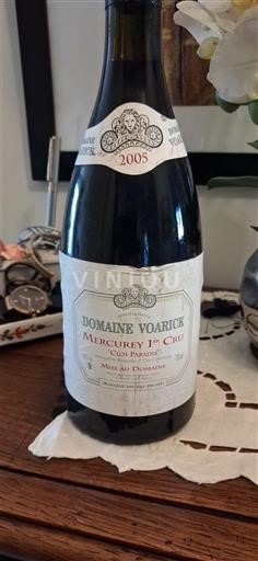 Burgundija Mercurey Premier Cru Domaine Voarick Cos Pardus 2005