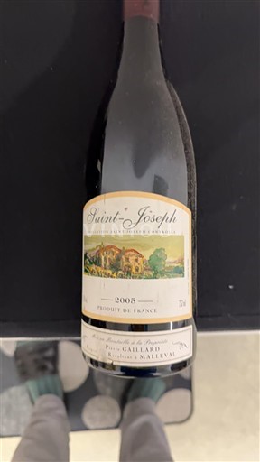 Vinuri Rouge sec Les Pierres Domaine Pierre Gaillard 2005 Franța Valea Ronului Saint-Joseph AOC