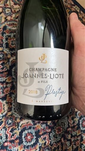 Musserende viner Blanc brut Prestige Champagne Joannes-Lioté et Fils 2018 Frankrike Champagne AOC