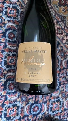 Vinuri spumante Blanc brut Hommage Veuve Rayer 2018 Franța Champagne Șampanie AOC