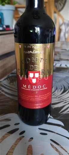 Verërat Rouge sec Comte de Cavillac 2023 Francë Bordoja Médoc AOC