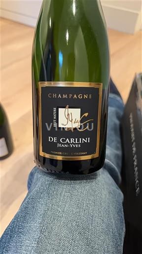 Musserende viner Blanc brut Premier cru brut nature De Carlini Jean-Yves Non millésimé Frankrike Champagne AOC