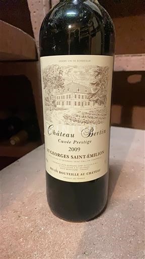 Bordeaux Saint-Georges-Saint-Émilion Château Bertin Prestige 2009