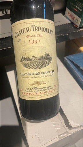 Bordoja Saint-Émilion Grand Cru Château Trimoulet 1997