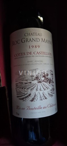 Bordeaux Ni doloceno Château Roc Grand Mayne 1989
