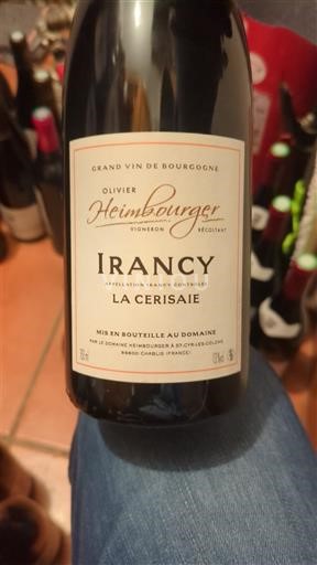 Burgundija Irancy Olivier Heimbourger La Cerisaie 2023
