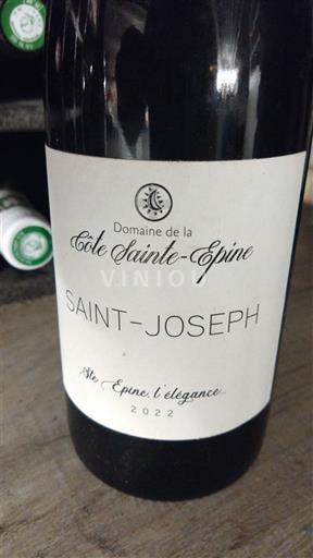 Rượu vang Rouge sec Domaine La Côte Sainte-Epine 2022 Pháp Thung lũng Rhône Saint-Joseph AOC
