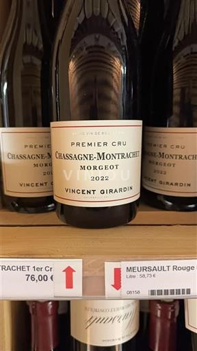 Burgundi Chassagne-montrachet Premier Cru Vincent Girardin Morgeot 2022