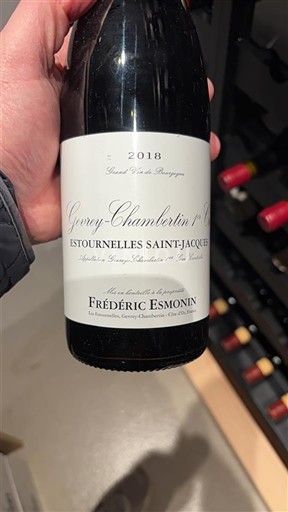 Vin Rouge sec Estournelles Saint-Jacques Frédéric Esmonin 2018 France Bourgogne Gevrey-chambertin AOC Premier Cru