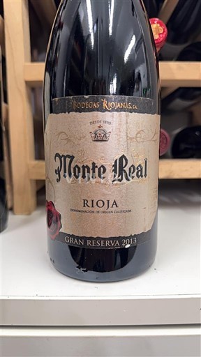 Verërat Rouge sec Monte Real Gran Reserva Bodegas Riojanas 2013 Spanjë La Rioja Rioja DO