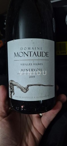 Vine Rouge sec Vielles Vignes Domaine Montaude 2019 Frankrig Languedoc Minervois AOC