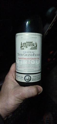 Bordo Сент-Емилион Гранд Кру Grand Cru Château Tour Grand Faurie 2000