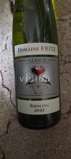 Verërat Blanc sec Domaine Fritz 2022 Francë Alsace Vin de France