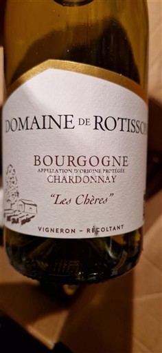 Burgundi Domaine Rotisson Les Chères 2024