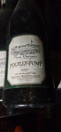 Verërat Blanc sec Henri Bourgeois 2007 Francë Lugina e Luarës Pouilly-fumé AOC