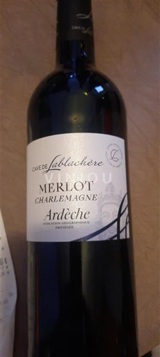 Viner Rouge sec Charlemagne Cave de Lablatinière 2024 Frankrike Alpene og Rhône-landene Ardèche IGP