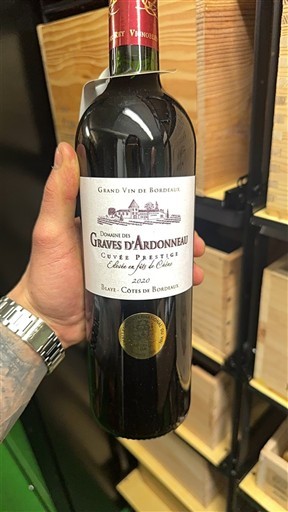 Bordo Blaje-kote-de-Bordo Domaine Graves d'Ardonneau Prestige 2020