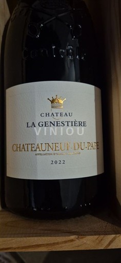 Wines Rouge sec Château La Genestière 2022 France Rhône Valley Châteauneuf-du-Pape AOC