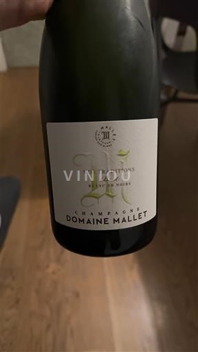 Kuohuviinit Blanc brut Nos Traditions Blanc de Noirs Domaine Mallet 2023 Ranska Samppanja AOC