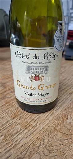 Rhônen laakso Côtes-du-rhône Grande Grange Vieilles Vignes 2022