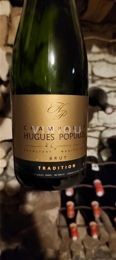 Vinhos Espumantes Blanc brut Tradition Hugues Populus Non millésimé França Champanhe AOC