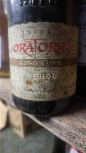 Viner Rouge sec Oratorio Caves des Papes 2001 Frankrike Rhônedalen Gigondas AOC
