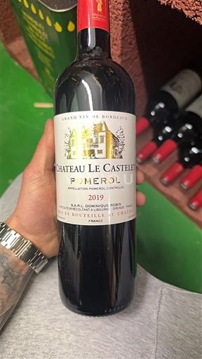 Vina Rouge sec Château Le Castelet 2019 Francija Bordeaux Pomerol AOC