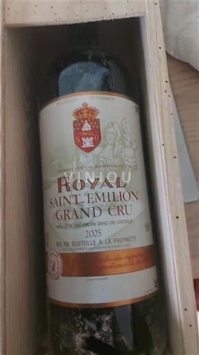 Verërat Rouge sec Royal Saint-Émilion 2005 Francë Bordoja Saint-Émilion Grand Cru AOC