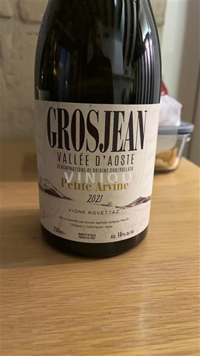 Aostadalen Val d'Aoste Grosjean Petite Arvine Vigne Rovettaz 2021