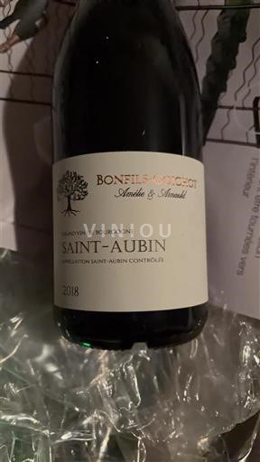 Verërat Rouge sec Bonfils-Goichot 2018 Francë Burgundi Shën-Aubin AOC