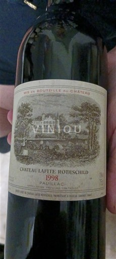 Bordo Pauillac Grand Cru Château Lafite Rothschild 1998