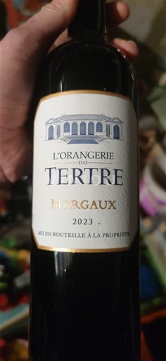 Viner Rouge sec L'Orangerie du Tertre Château Tertre 2023 Frankrike Bordeaux Margaux AOC
