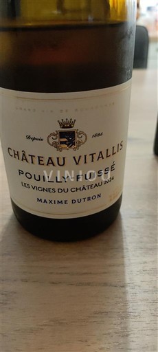 Burgund Pouilly-fuissé Château Vitallis Les Vignes du Château 2021