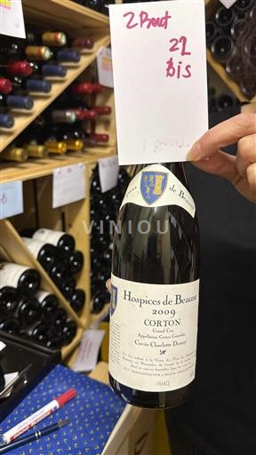 Viner Rouge sec Cuvée Charlotte Dumay Hospices de Beaune 2009 Frankrike Burgund Corton AOC Grand Cru