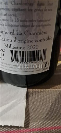 Burgundi Pommard Domaine Armand Heitz Pommard La Chanière 2020