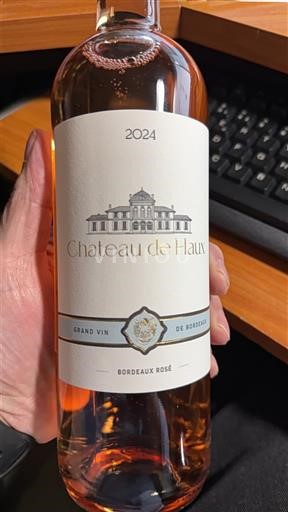Rượu vang Rosé sec Château Haux 2024 Pháp Bordeaux Bordeaux hồng AOC