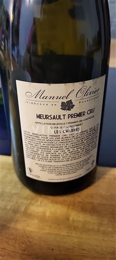 Burgundija Meursault Premier Cru Manuel Olivier Les Charmes 2018