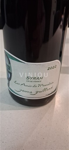 Wines Rouge sec Les Amis de Mandrin Jeanne Gaillard 2022 France Rhône Valley Unspecified AOC
