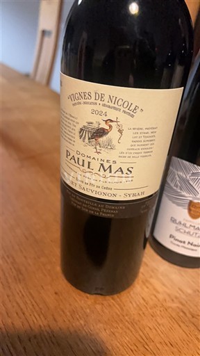 Languedoc og Roussillon Pays d'oc Domaine Domaines Paul Mas Vignes de Nicole 2024