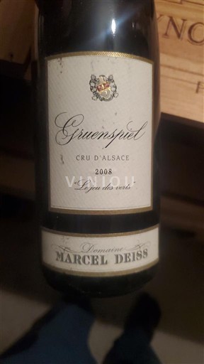 Алзас Алзас Гранд Кру Grand Cru Domaine Marcel Deiss Gruenspiel 2008