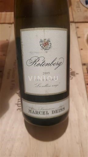 Vine Blanc sec Rotenberg Domaine Marcel Deiss 2009 Frankrig Alsace Vin de France