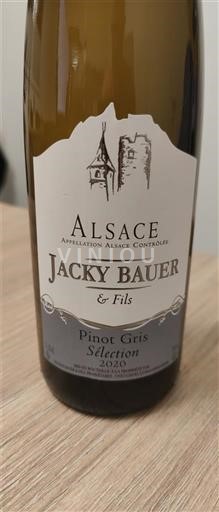 Alsace Jacky Bauer & Fils Pinot Gris Sélection 2020