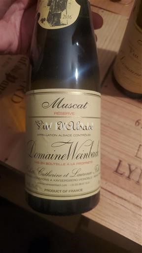 Alsace Domaine Weinbach Muscat 2016
