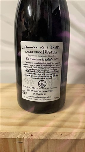Languedoc Languedoc Pézenas Domaine L'Aster En montant la calade 2020