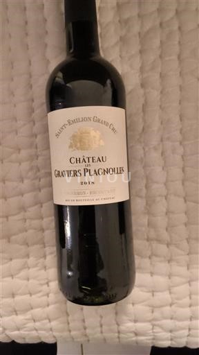 Bordeaux Saint-Émilion Grand Cru Grand Cru Château Graviers Plagnolles 2018